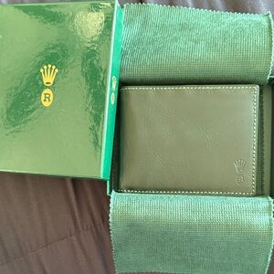 Men’s Green ROLEX wallet